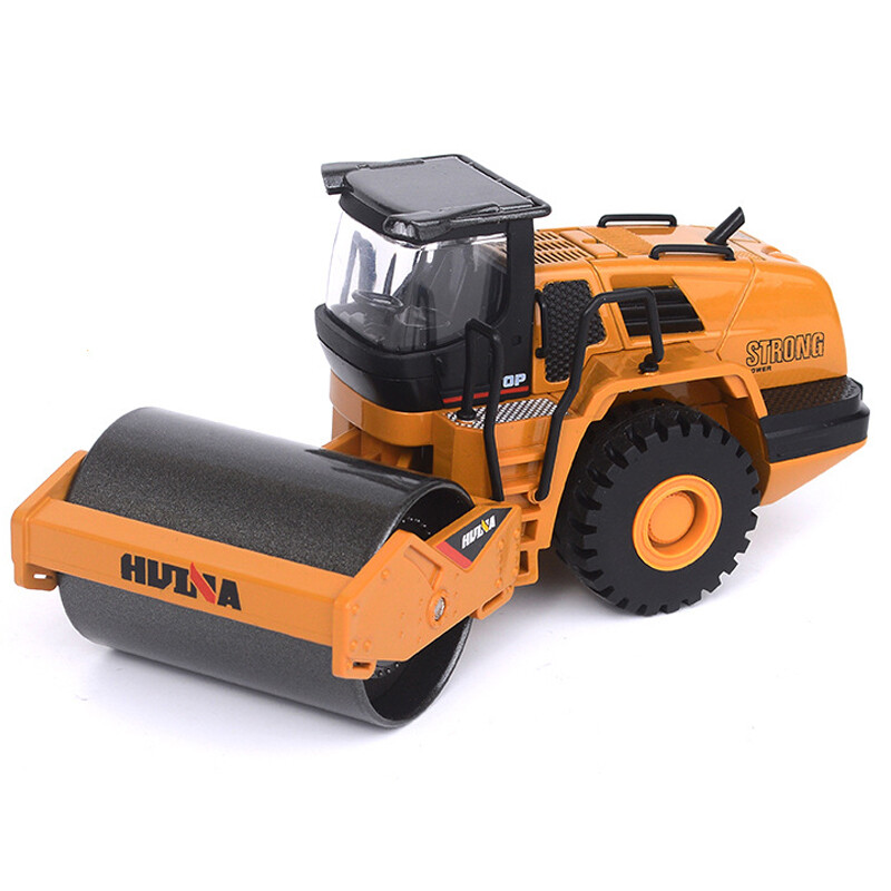 1/50 Road Roller Construction Vehicle Model Diecast Toy Trucks for Boys Kids