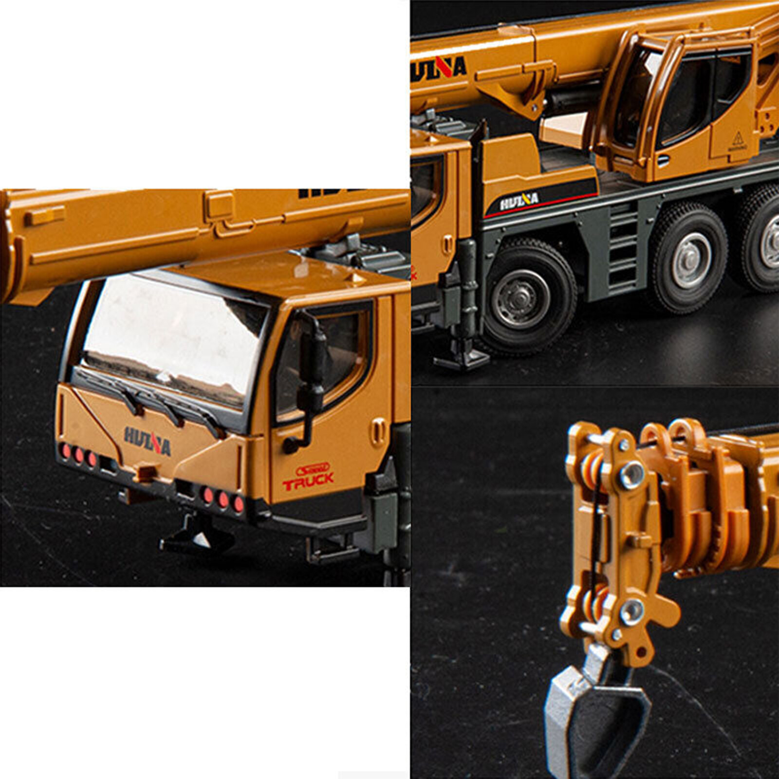 1:50 Crane Truck Construction Vehicle Model Diecast Metal Engineering Toy Gift