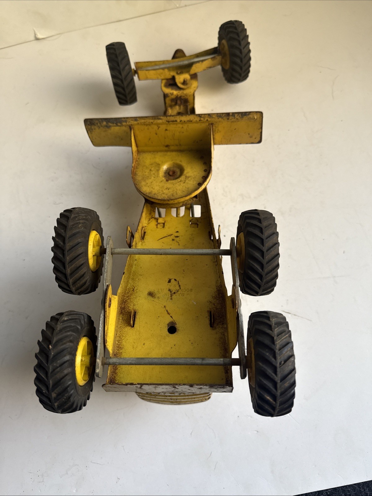 Vintage 1960’s Ny-lint Nylint Road Grader Pressed Steel (24)