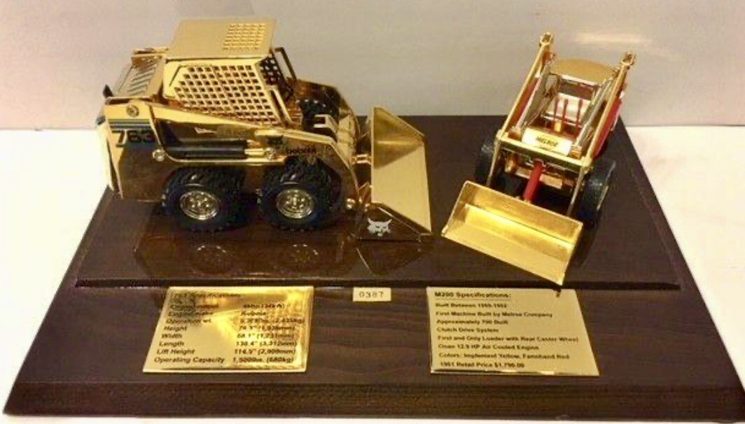 Bobcat M200 and 763 40th Anniversary 24 Carat Gold-plated Set Sealed NIB