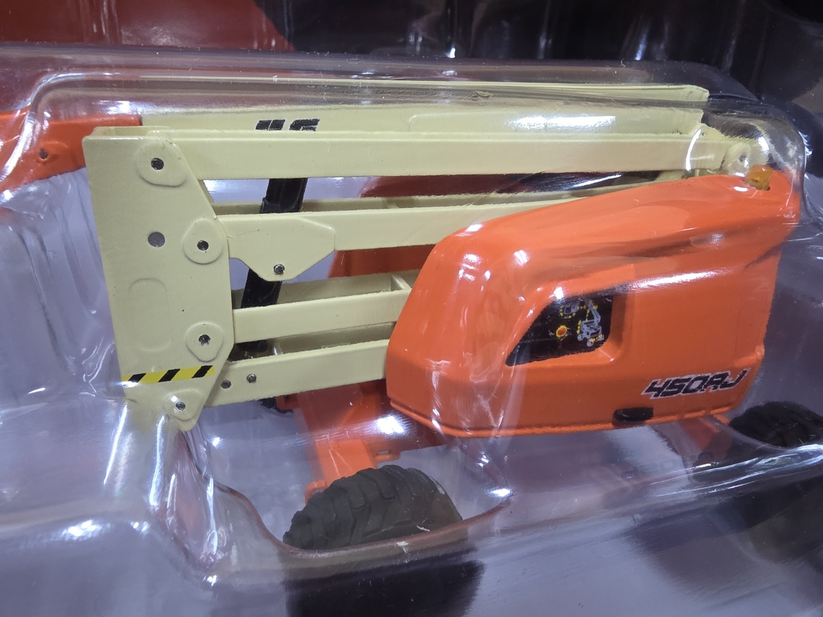 First Gear JLG 450AJ 1:32 Diecast Metal Articulating Boom Lift Model Orange