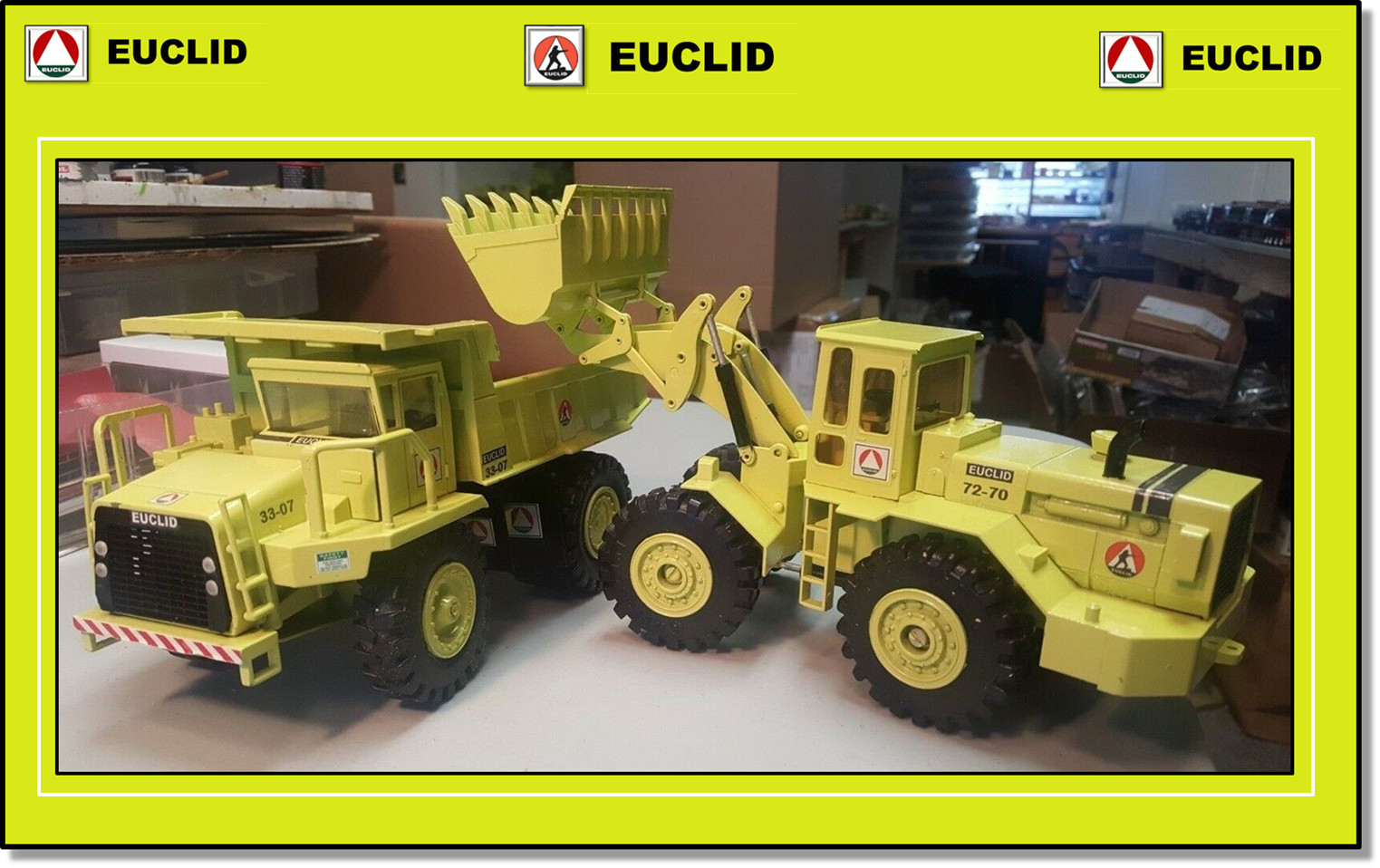 2 x 1/40 TEREX GM/EUCLID models 33-07Hauler&72-70Gescha Loader – FREE SHIPPING!!