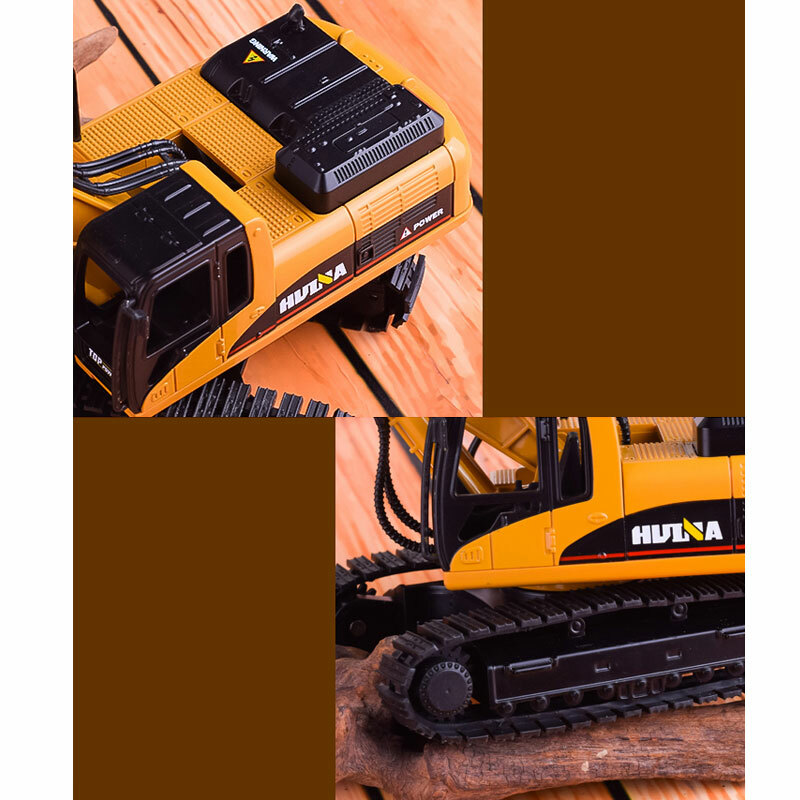 1/50 Drill Excavator Toy Construction Equipment Diecast Toy Vehicle Kids Toys