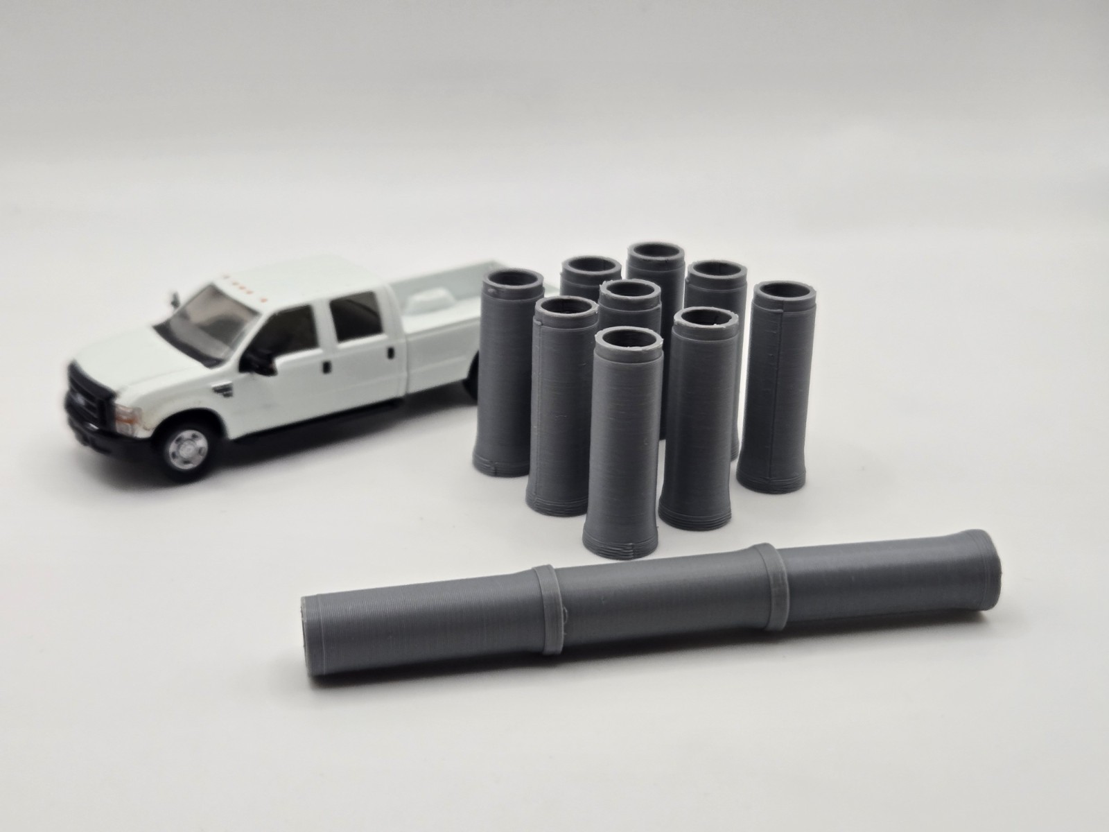 1/87 Scale 24″ Reinforced Concrete Pipe RCP *12 Pack*
