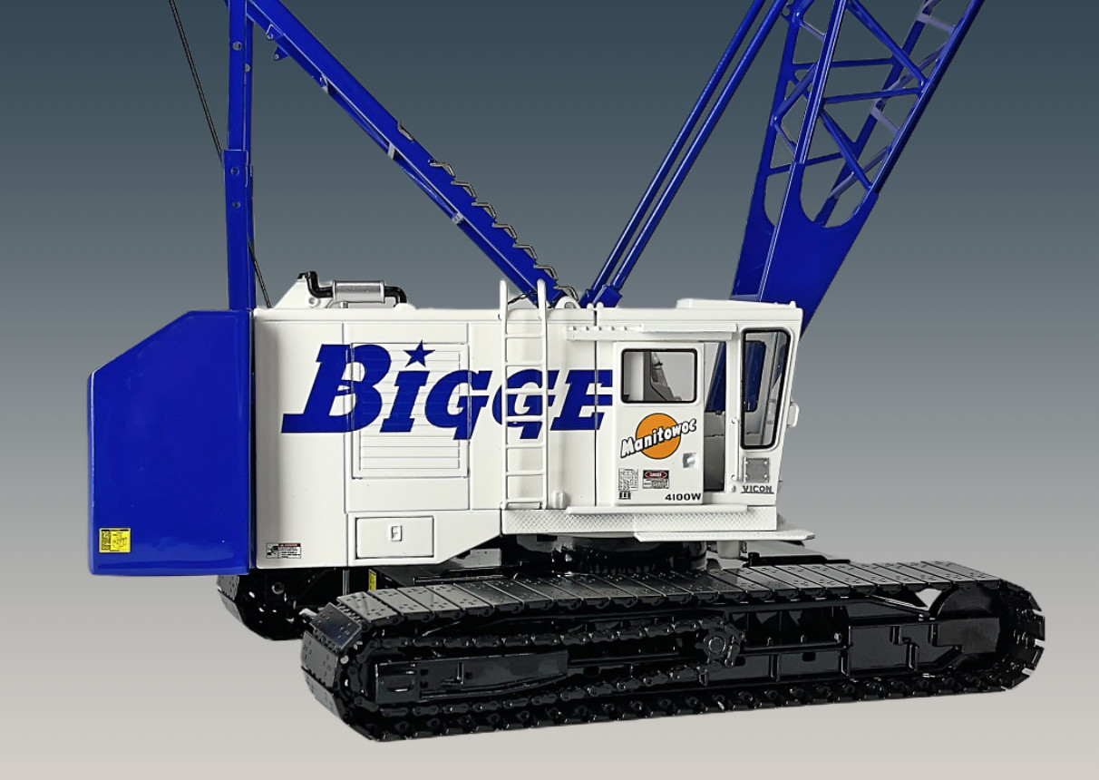 Manitowoc 4100W Crawler Crane – Bigge – Weiss Bros 1:50 Scale #WBR030-1206 New