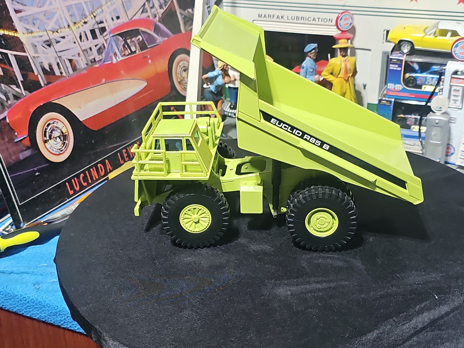 VINTAGE Joal Compact 1:50 Die Cast Euclid R85 B Dump Truck Green VERY NICE