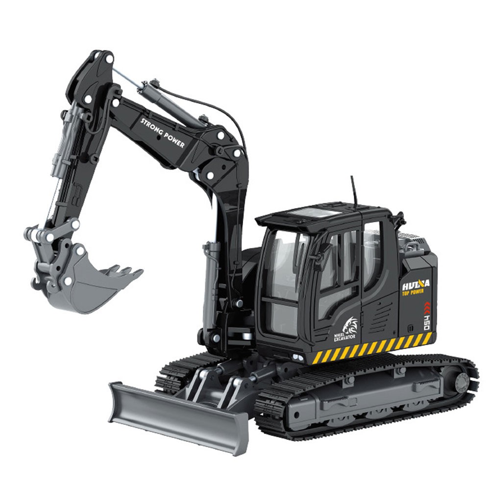 6.7″ Crawler Excavator Toy Construction Equipment Diecast Toy Vehicle Black