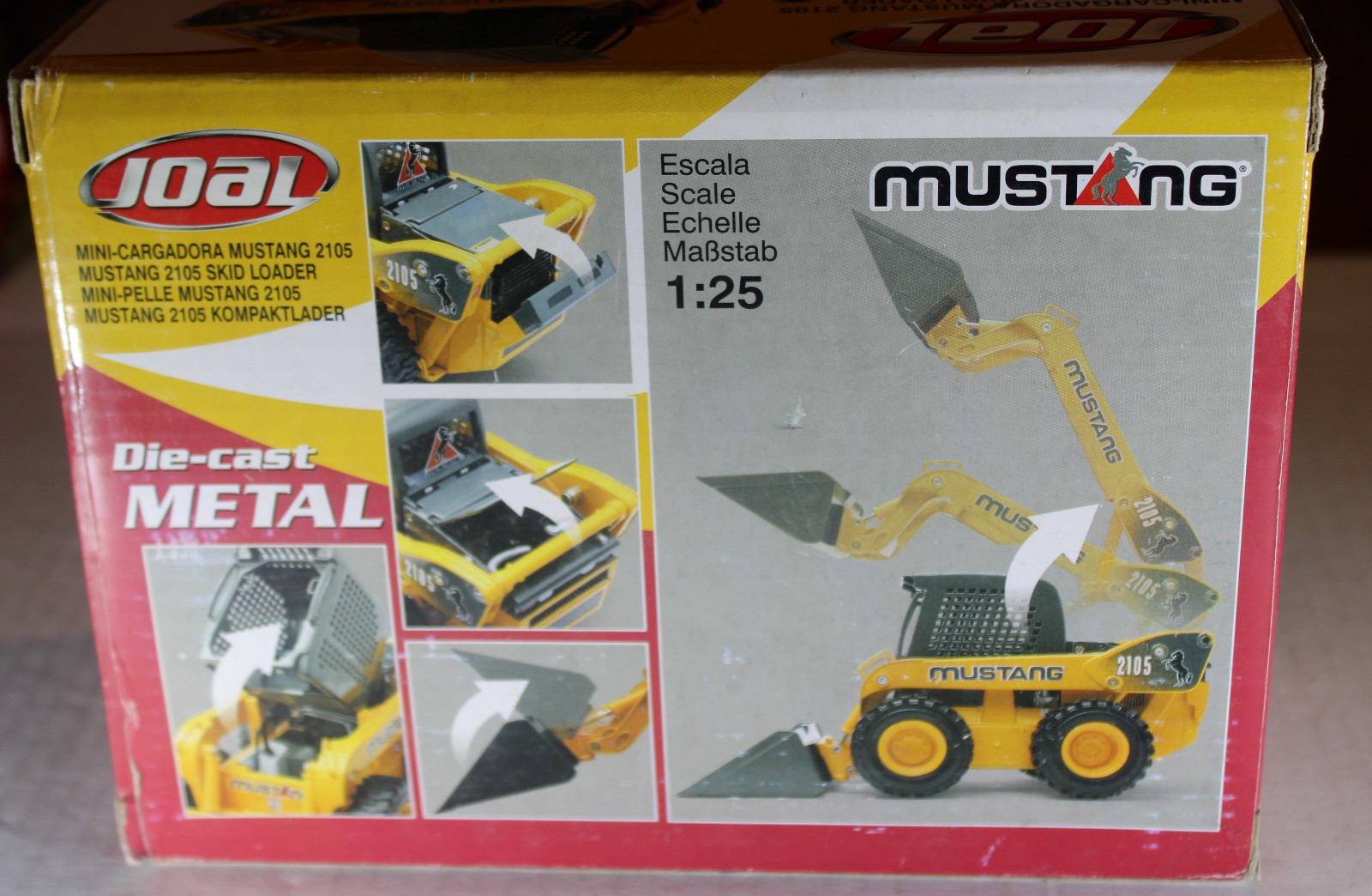 Joal Die-cast Metal Mustang 2105 Skid Loader Ref 20005JO 1/25 NIB