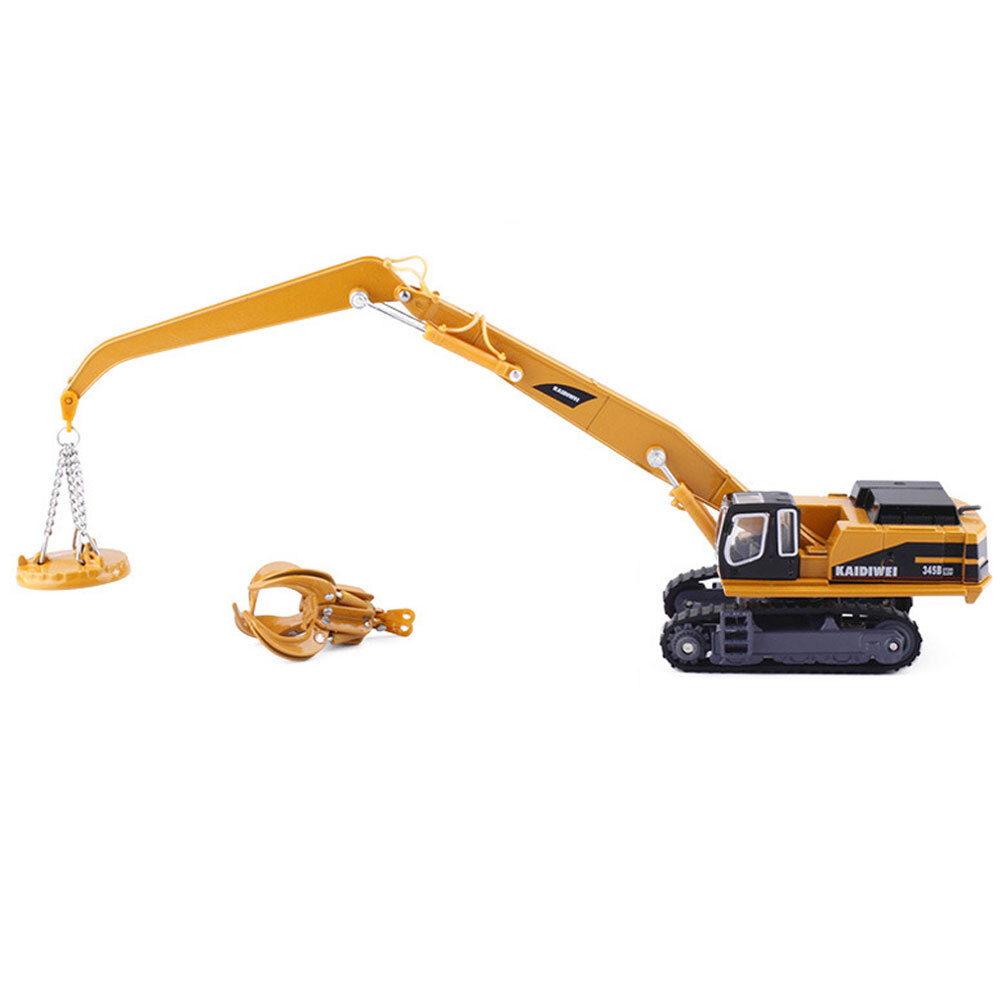 1:87 Material Handler Crane Toys for Boys Metal Diecast Construction Vehicle