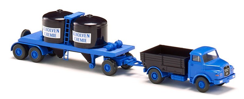 Wiking 1/87 Scholven-Chemi – MAN Chemical Trailer Train #053404📌USA