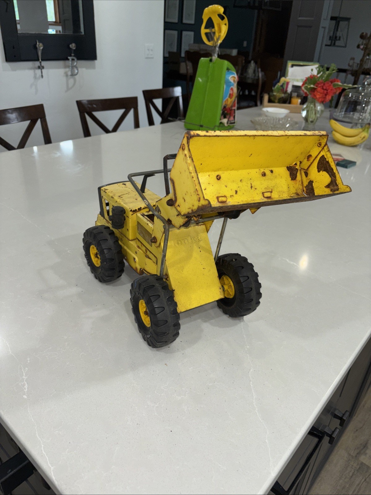 VTG Tonka Loader 1970’s Metal Toy Pressed Steel Construction