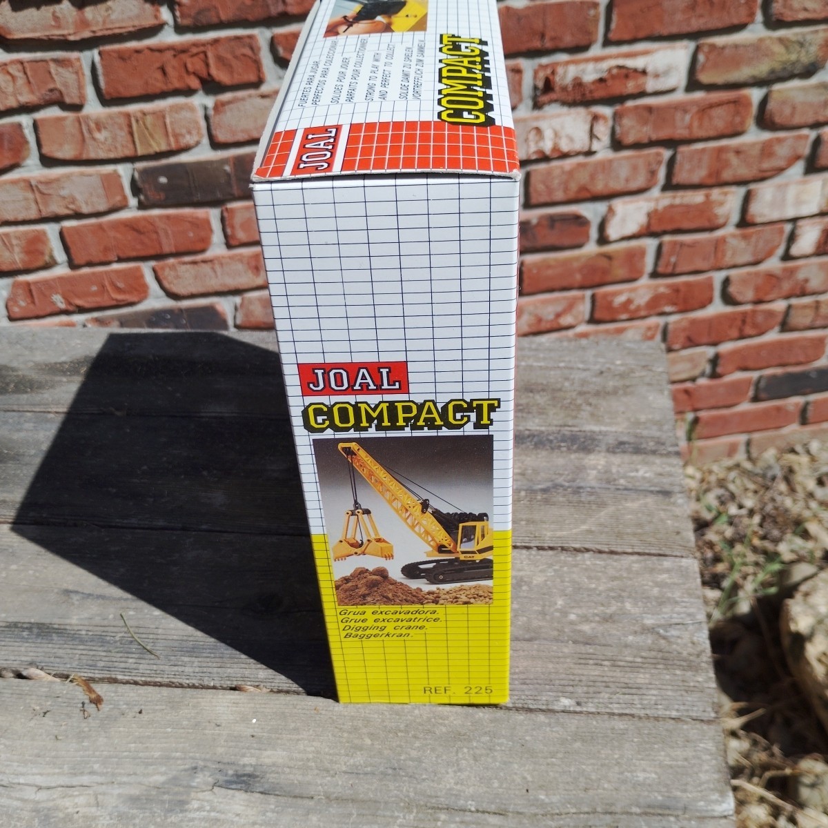 Vintage Joal Compact Ref. 225 Caterpillar Construction Crane Die-Cast w/ Box
