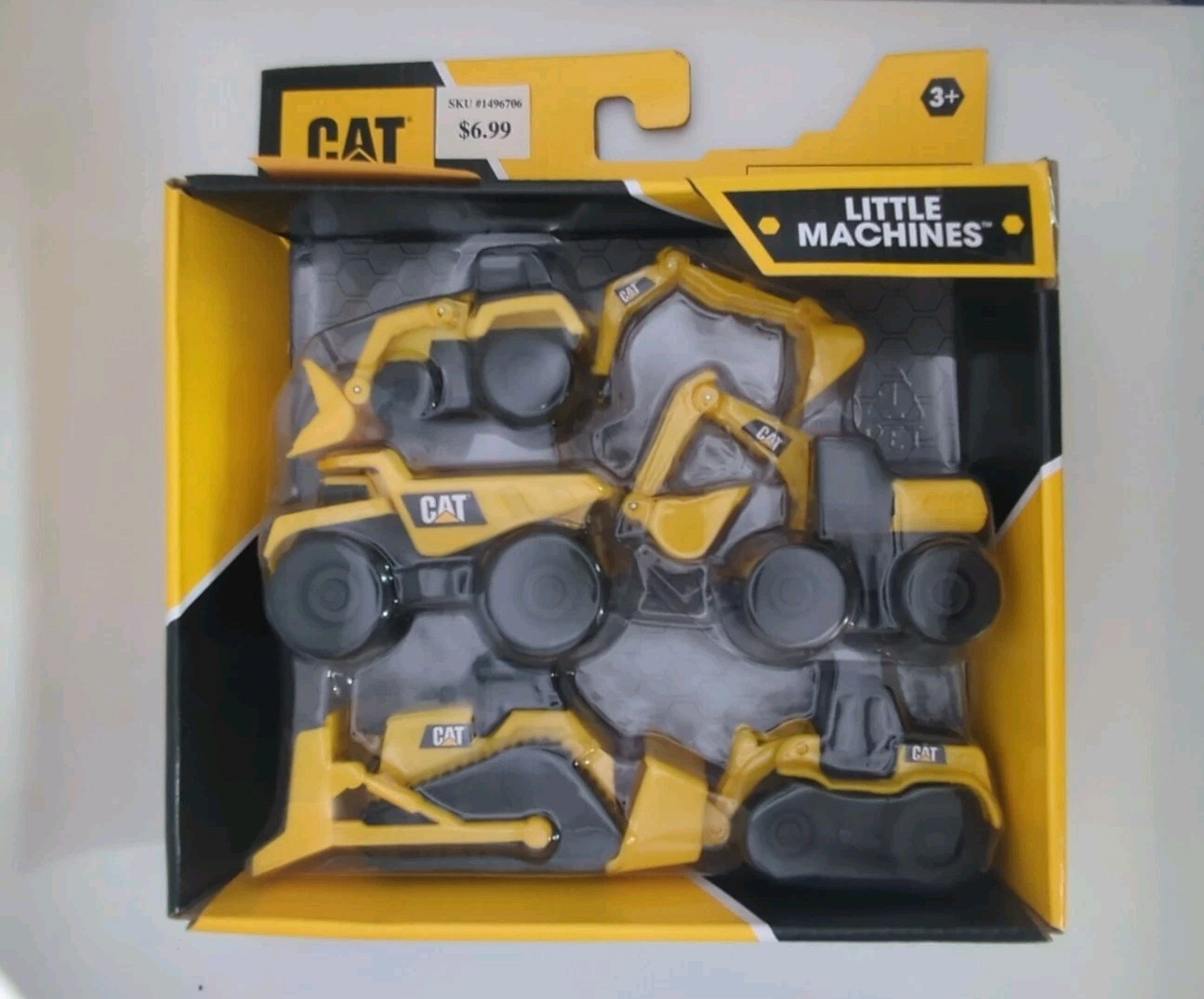 CAT Little Machines 5pc Construction Vehicle Set 2″-3″ Bulldozer Excavator Load