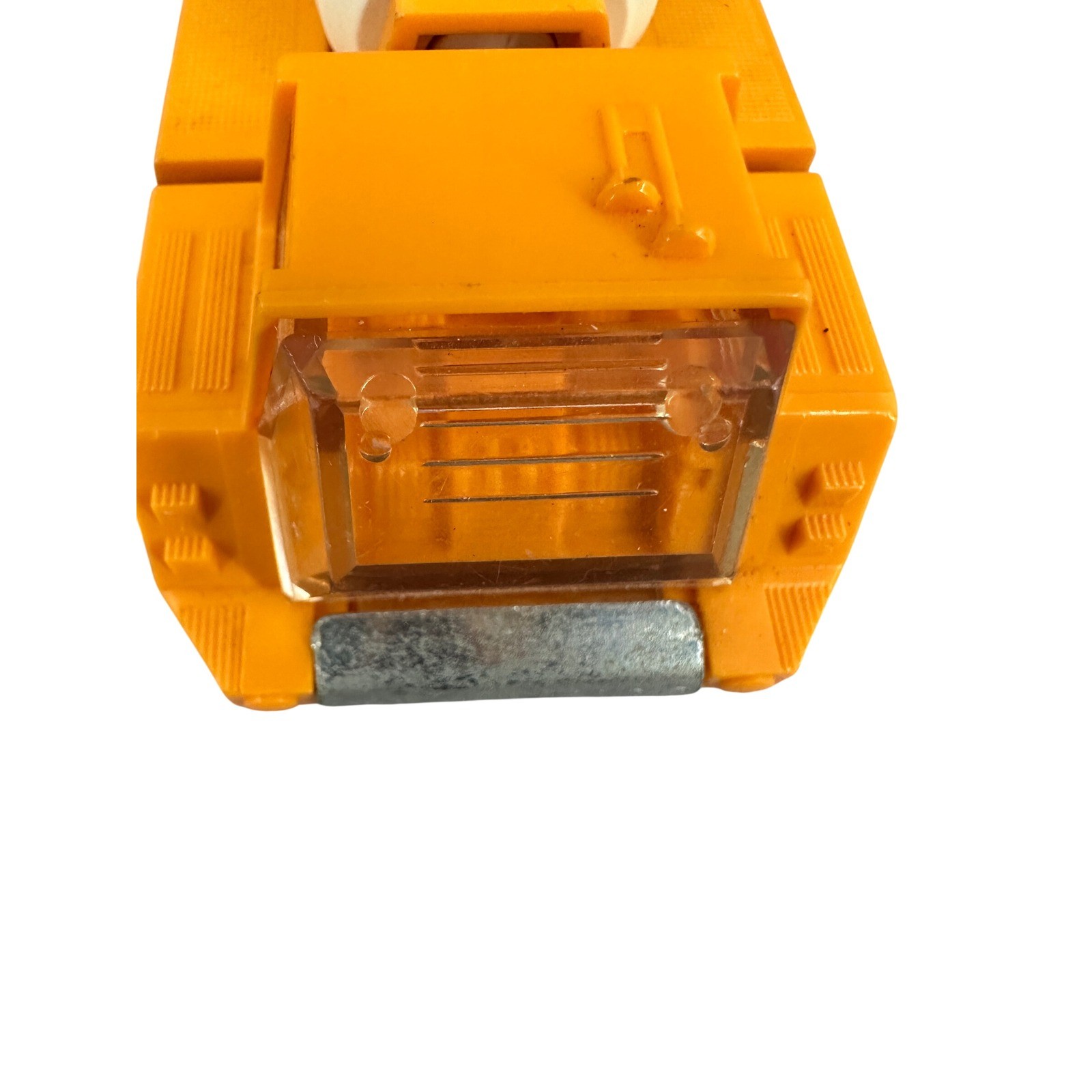 Vintage Tonka Cement Mixer Truck Orange White Toy Construction Vehicle 3 Inch