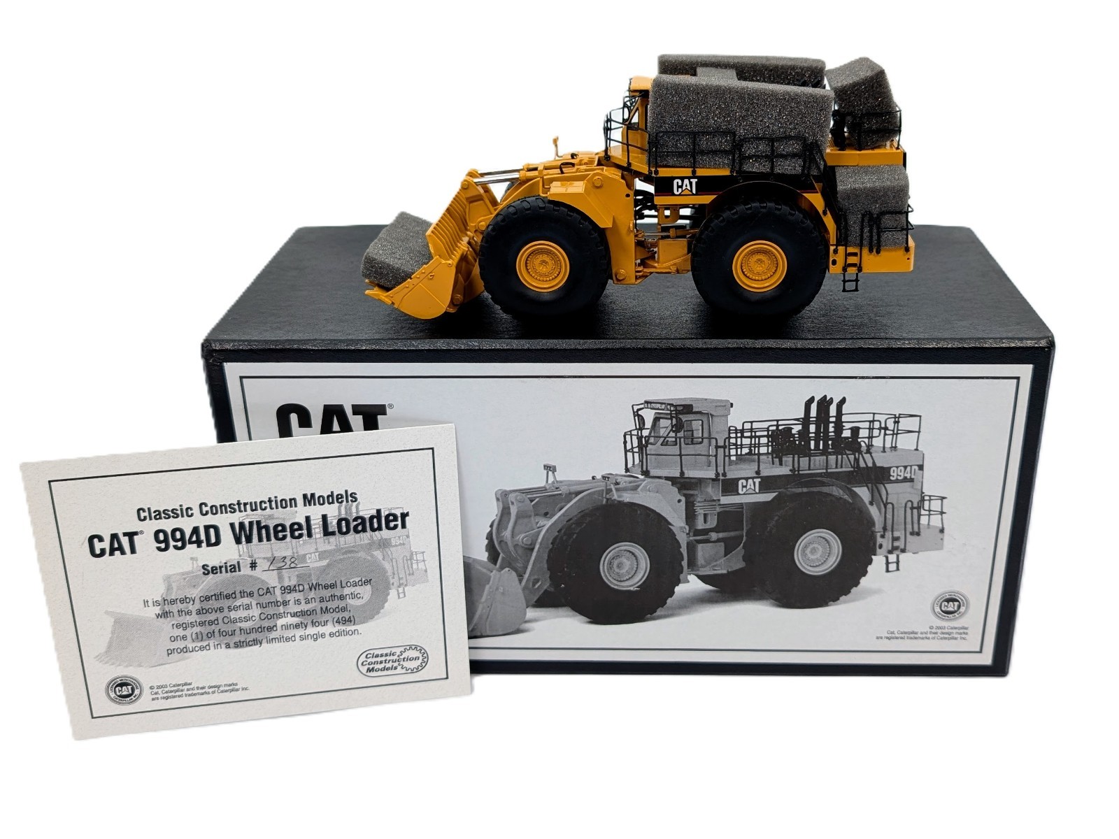 1/87 Caterpillar 994D Wheel Loader By Classic Construction Models Brass
