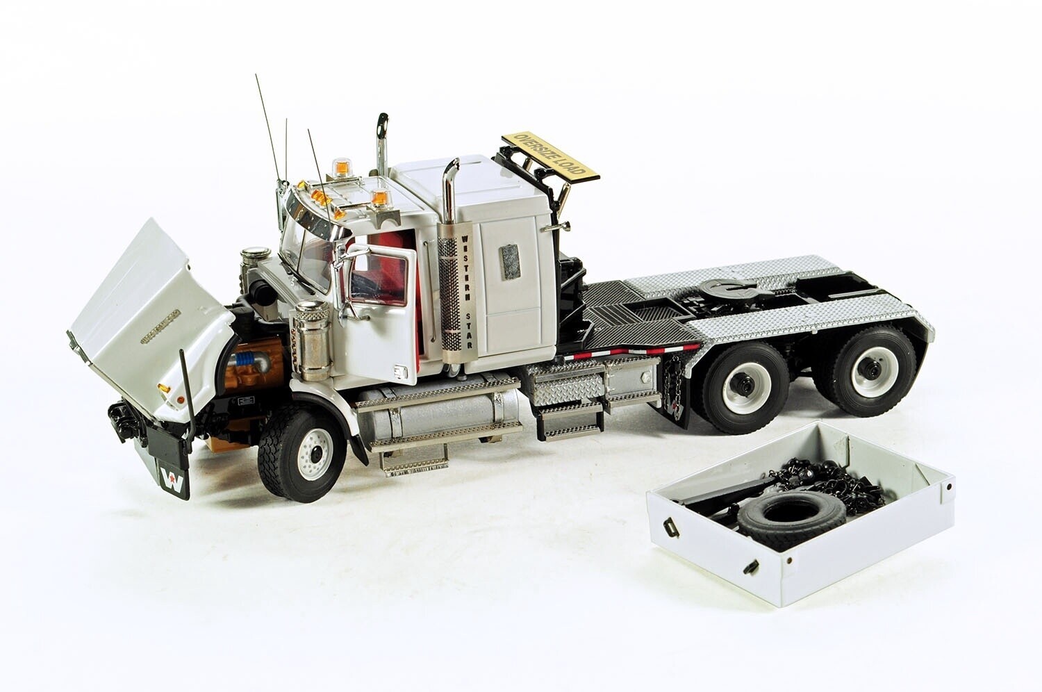 Western Star 4964 SX-1 6×4 Truck Ballast Box – White WSI 1:50 Scale #34-2004 New