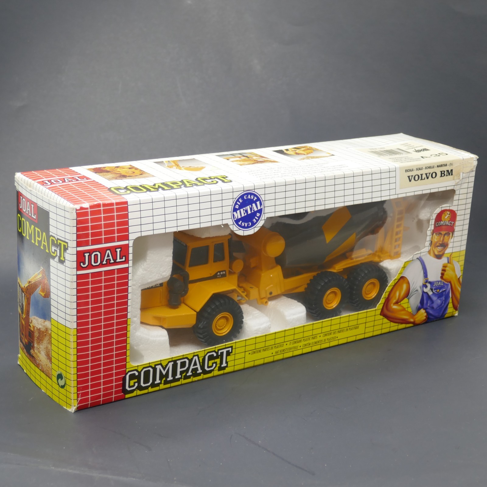 JOAL CEMENT MIXER COMPACT VOLVO BM a-35 DIE-CAST METAL PLASTIC MADE IN SPAIN