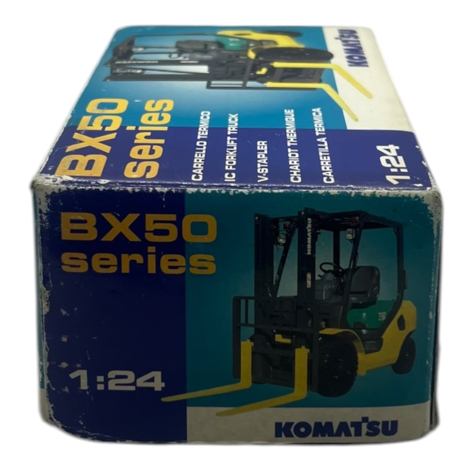 Komatsu BX50 Series Forklift 1:24 Diecast Model Toy – Boxed Construction Vehicle