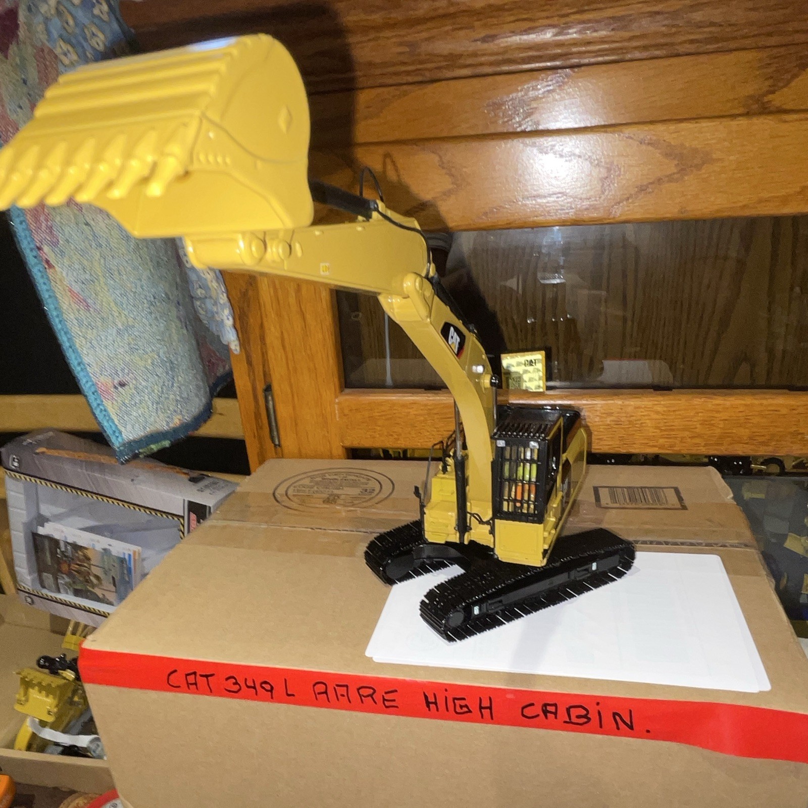 CAT 349F L Excavator Construction Equipment Diecast Model 1:50 Yellow Black