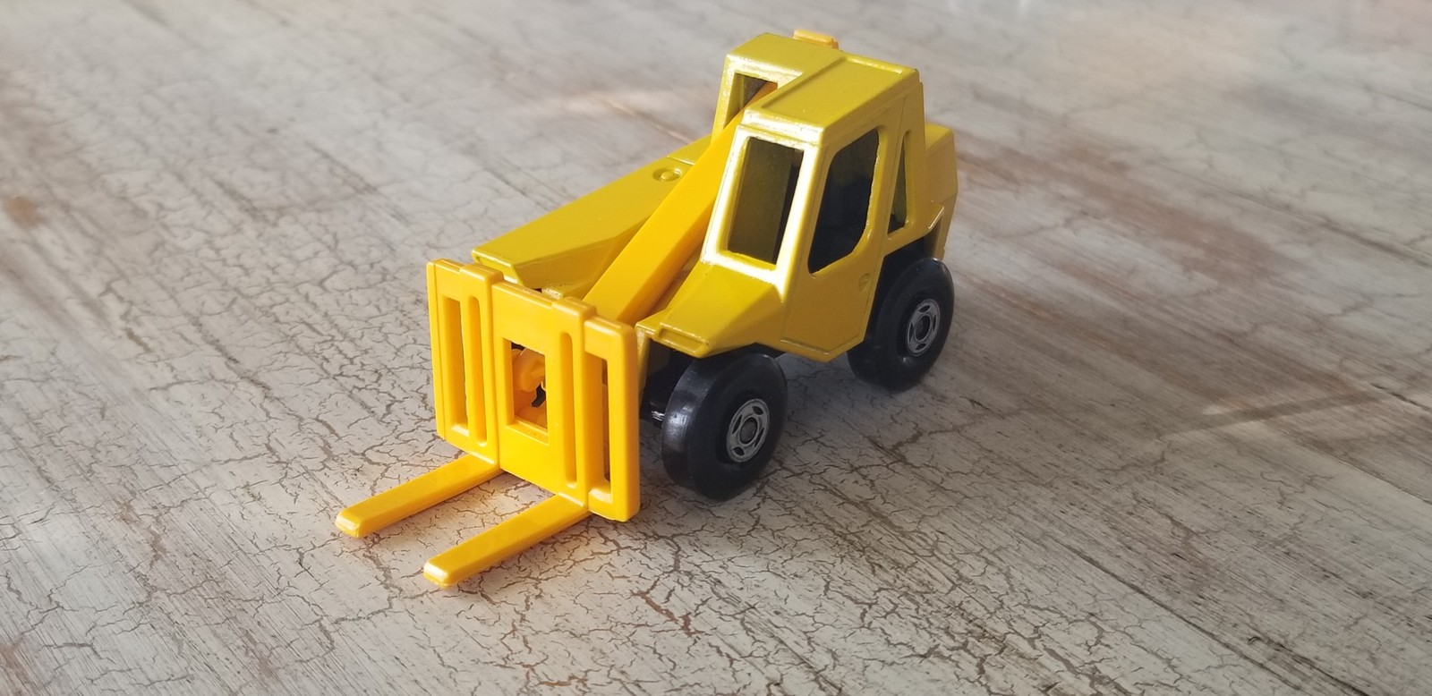 Vintage 1977 Matchbox Superfast No. 48 Sambron Jacklift Forklift Shelf A3