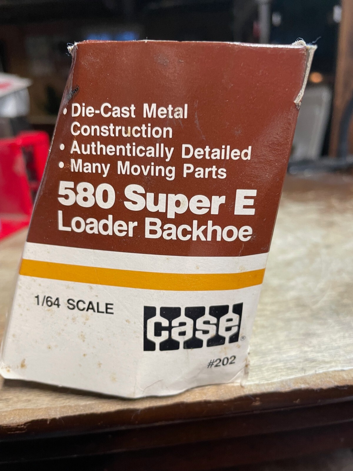 ERTL 1/64th Case 580 Super E Loader Backhoe 1991 NIB Diecast toy