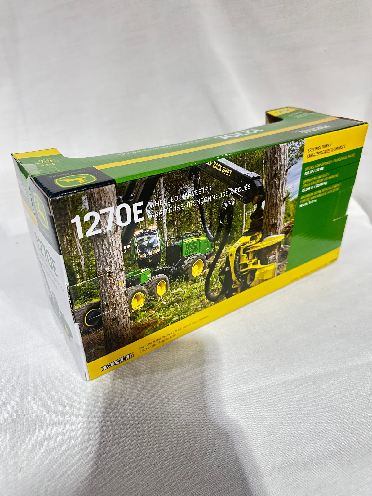 John Deere 1270E Wheeled Harvester Prestige Collection By Ertl 1/50th Scale