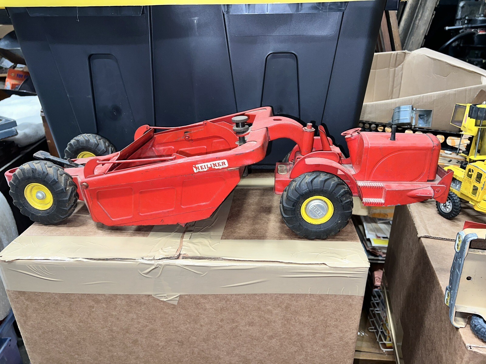 Vintage DOEPKE Model Toys HEILINER Earth Mover Scraper Original condition 29”