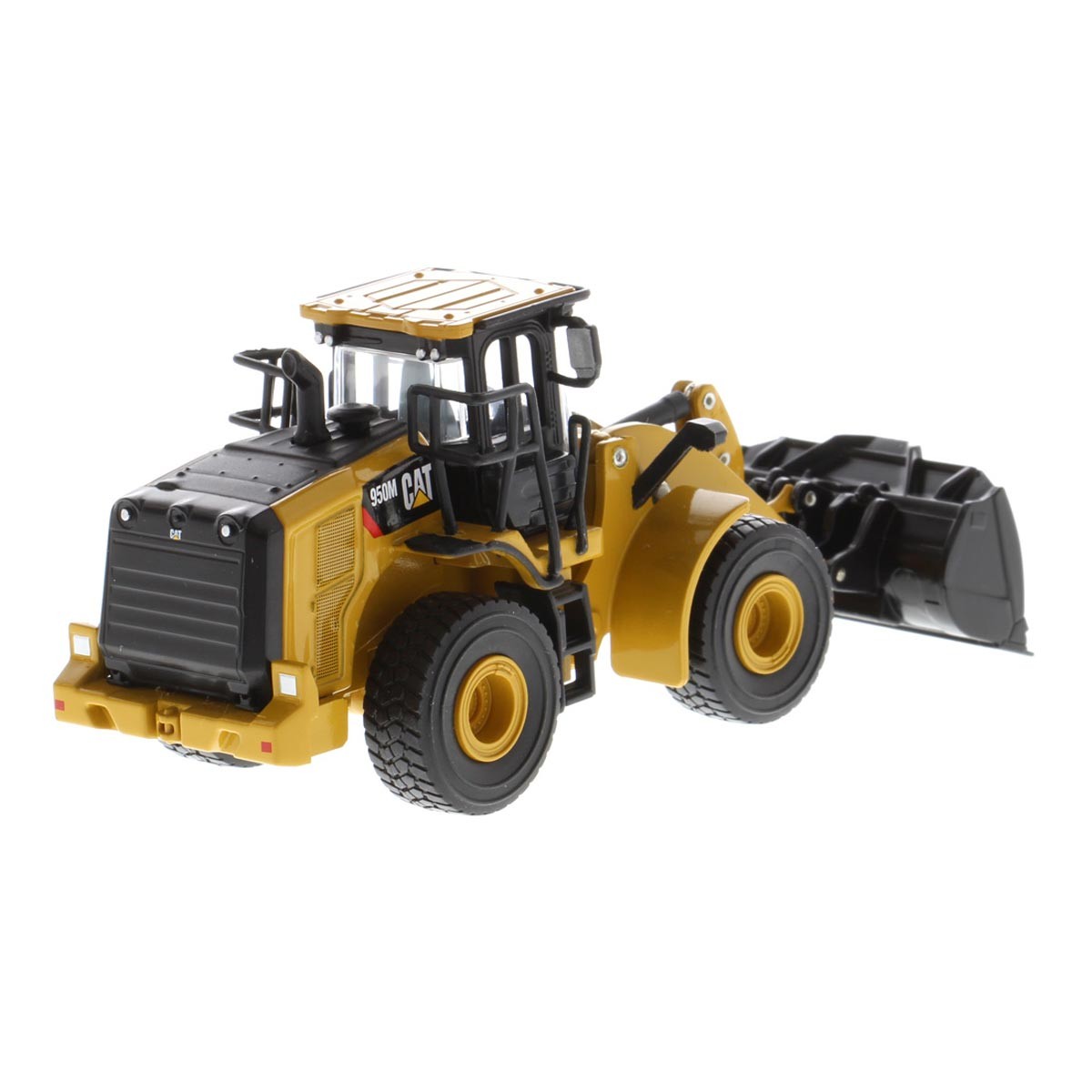 1/64 Caterpillar CAT 950M Wheel Loader W/ Log Fork, Bucket & 2 Log Poles 85635