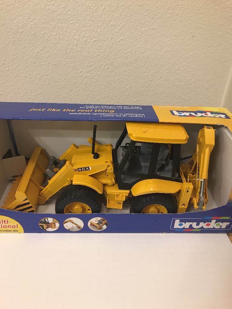 Unopened Bruder 02428 Pro Series JCB 4CX Loader and Backhoe Tractor 1:16 Scale
