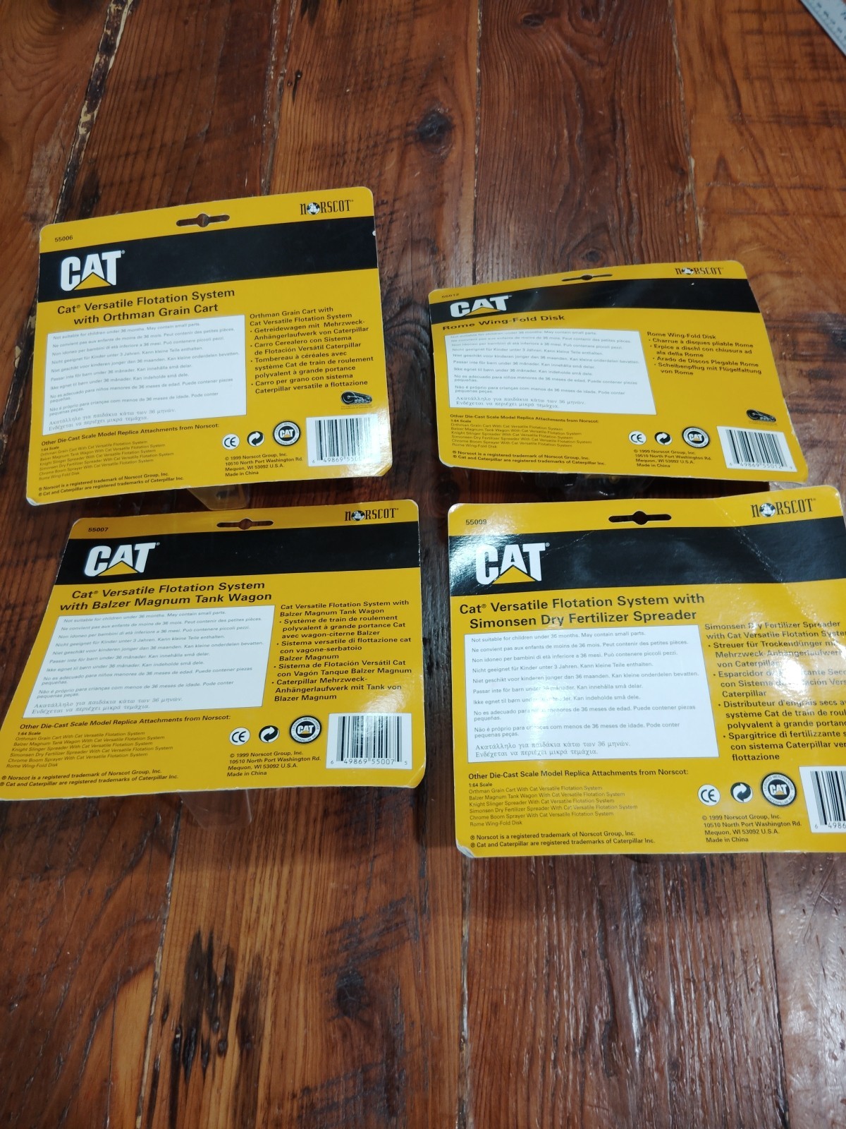ERTL Caterpillar Die Cast Lot of 4 NEW Please Read Description