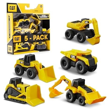 Cat Construction Little Machines 5 Pack – Adorable Cake Toppers Set