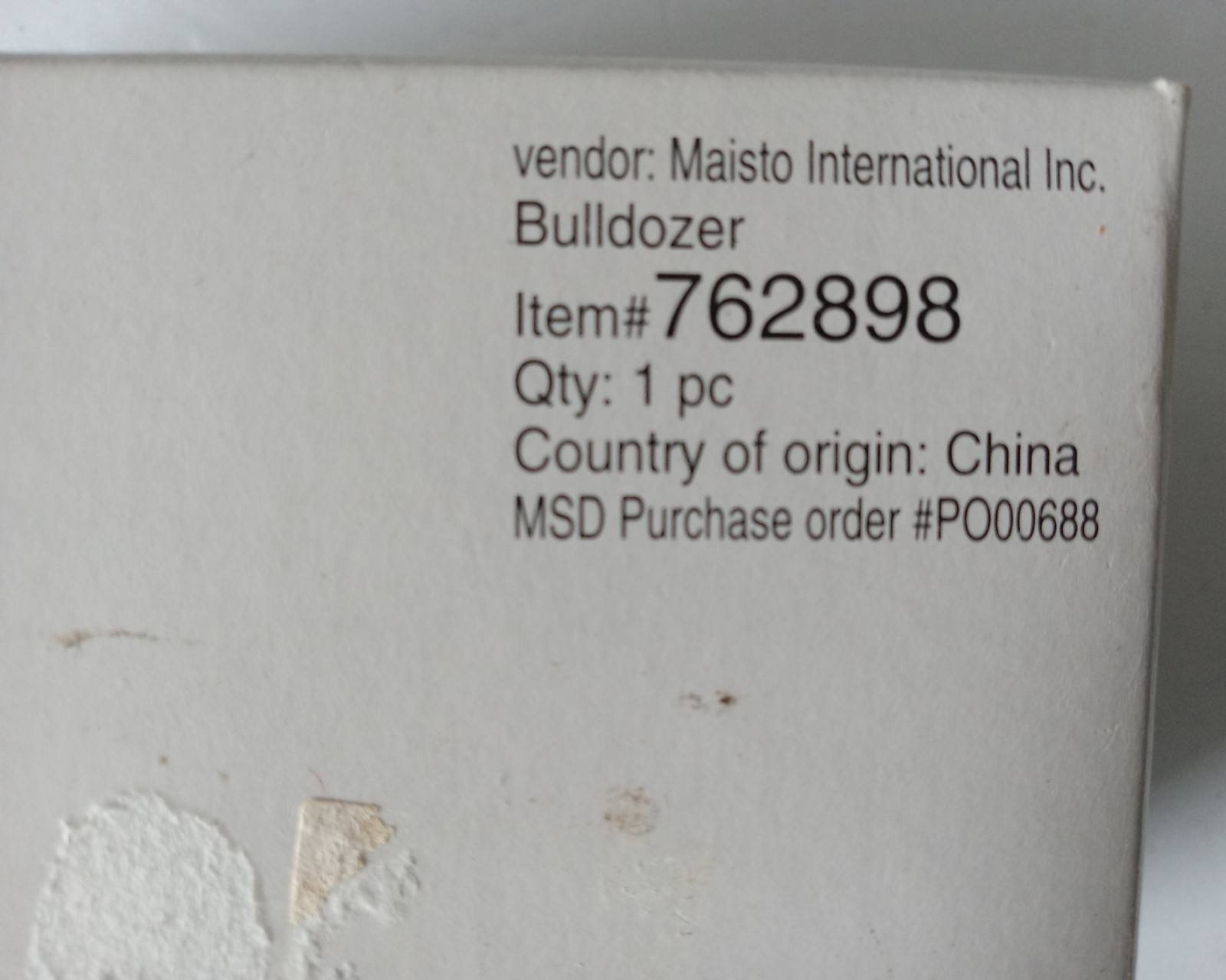 Maisto TONKA Bulldozer by Hasbro item #762898 In Original Box 13