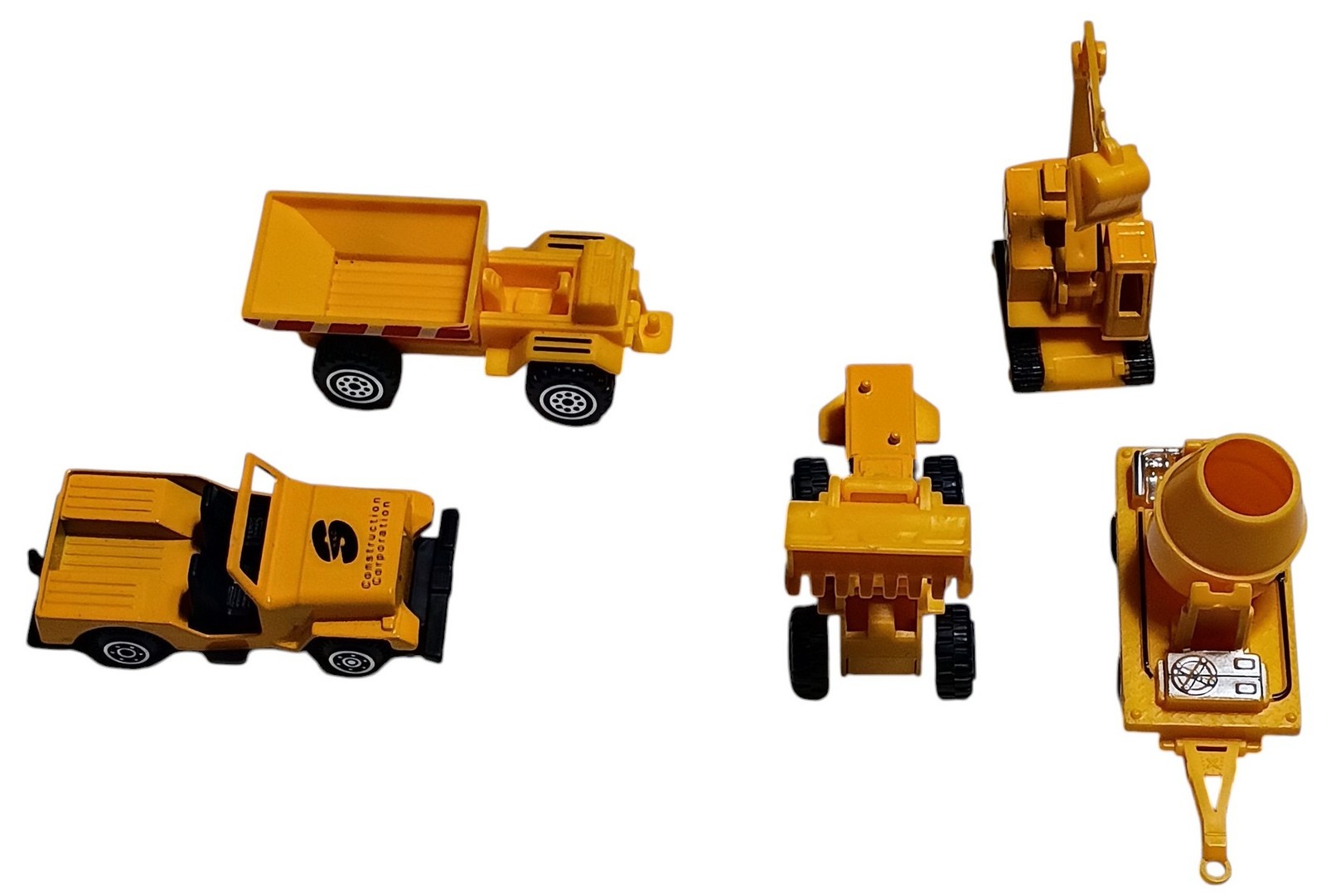 Mini Construction Corporation Toy Vehicles Set 5 Piece Yellow Trucks China