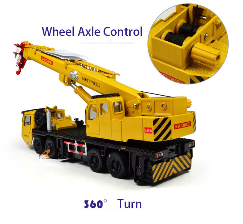 1:64 Chinese Machinery Lift Crane Truck Construction Equipment Diecast Model