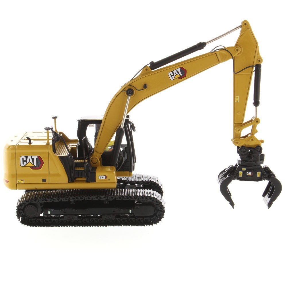 ⭐ 1:50 CAT 323 NEXT GEN HYDRAULIC EXCAVATOR W/ WORK TOOLS DIECAST MASTERS 85657⭐