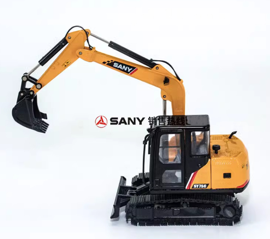 1:35 SANY SY75C-9 Excavator Construction Machine Equipment Diecast Model