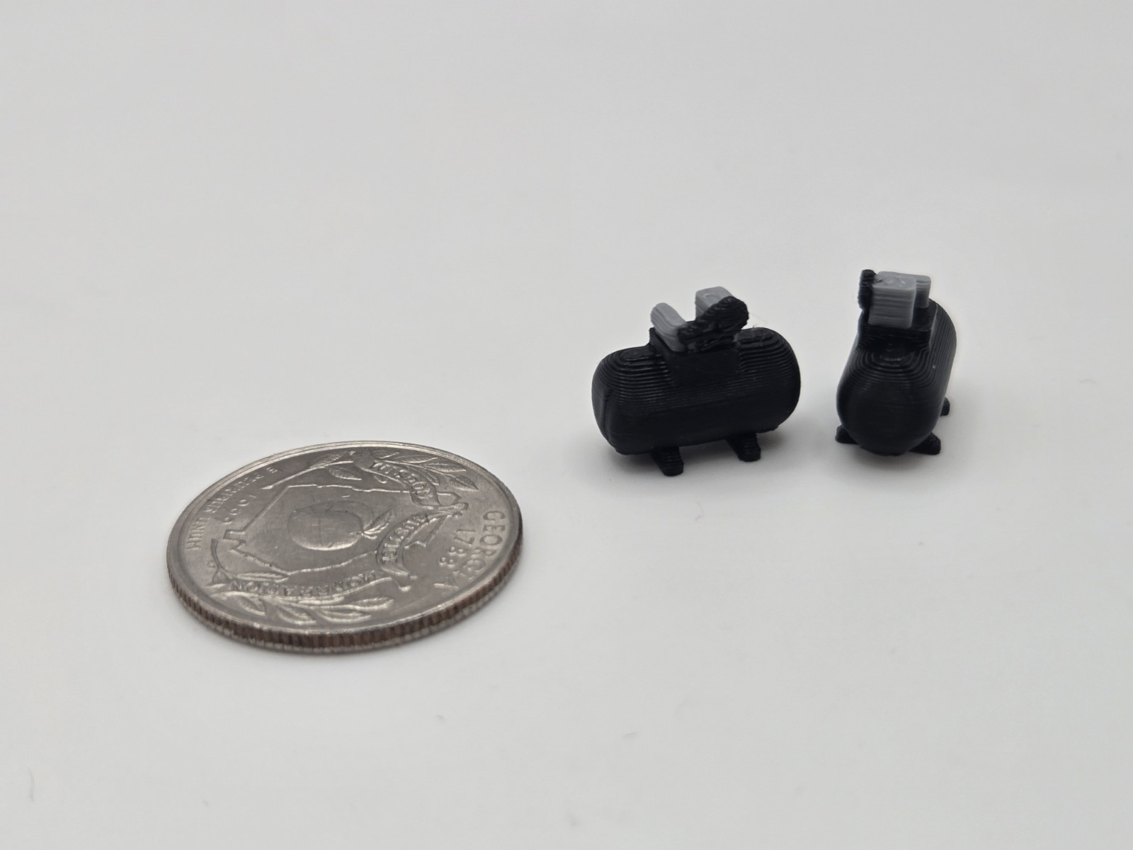 1/64 Scale Small Shop Compressor *2 Pack* in Black