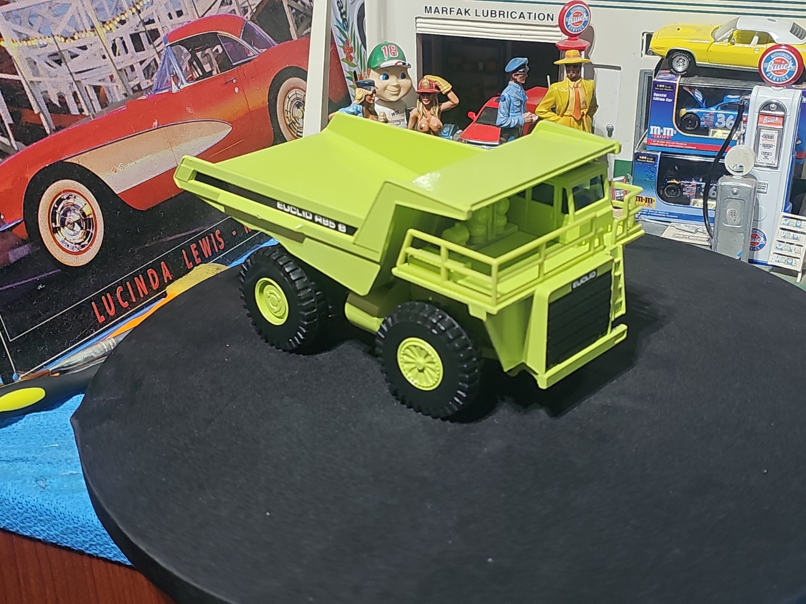 VINTAGE Joal Compact 1:50 Die Cast Euclid R85 B Dump Truck Green VERY NICE