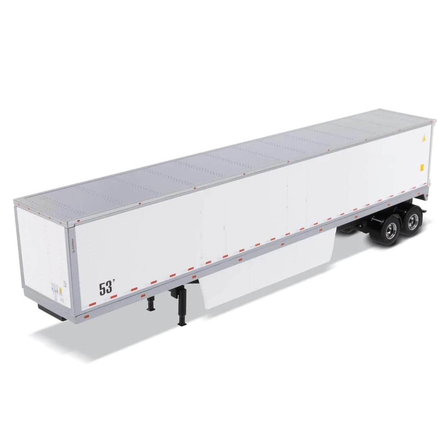 53′ Dry Cargo Van Trailer White Transport Series 1/50 Diecast Model by Diecas…