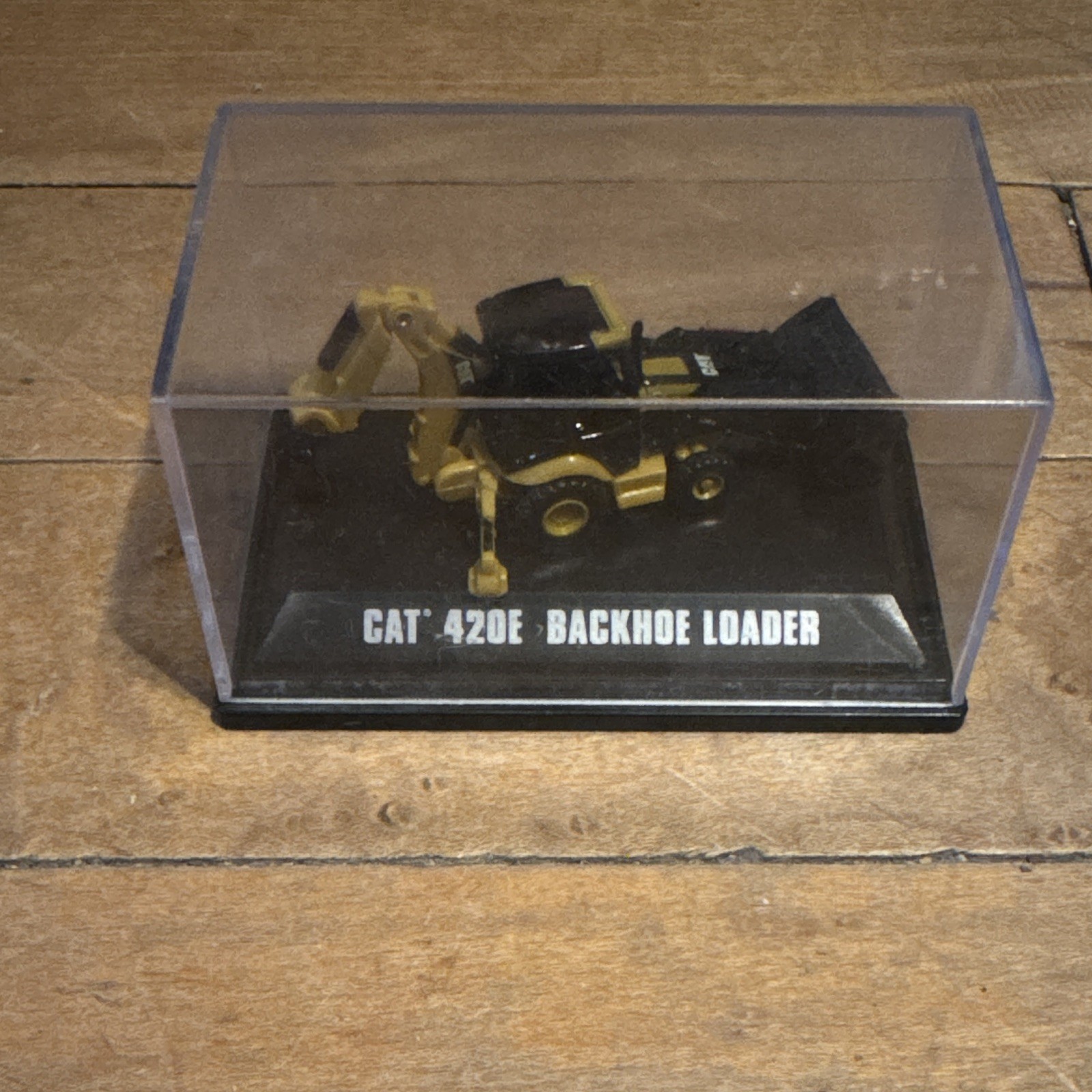 CAT 420E Diecast Backhoe Loader 1:125 Yellow Black Construction w/ Case