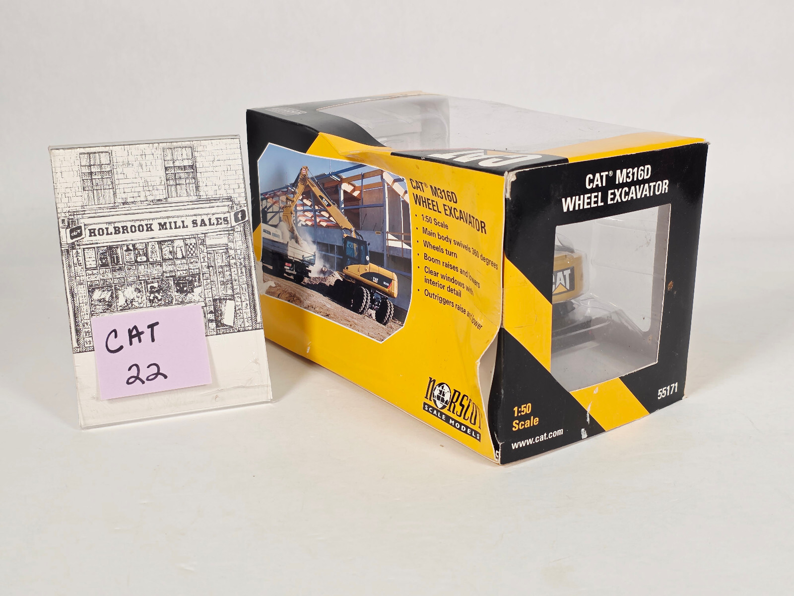 Norscot 55171 • Caterpillar • CAT M316D Wheel Excavator • 1:50 Scale ••