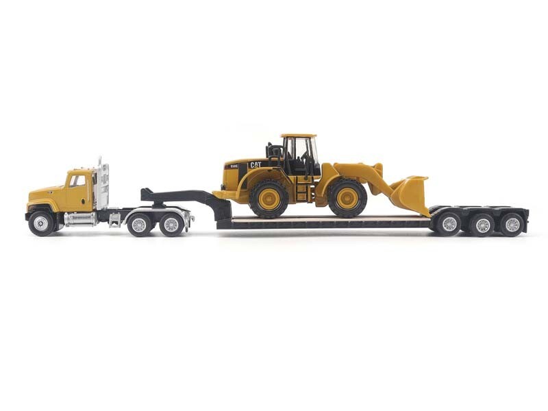 CAT CT681 Day Cab Tractor w/Trailer & 950G Wheel Loader Diecast 1:87 Model 84418