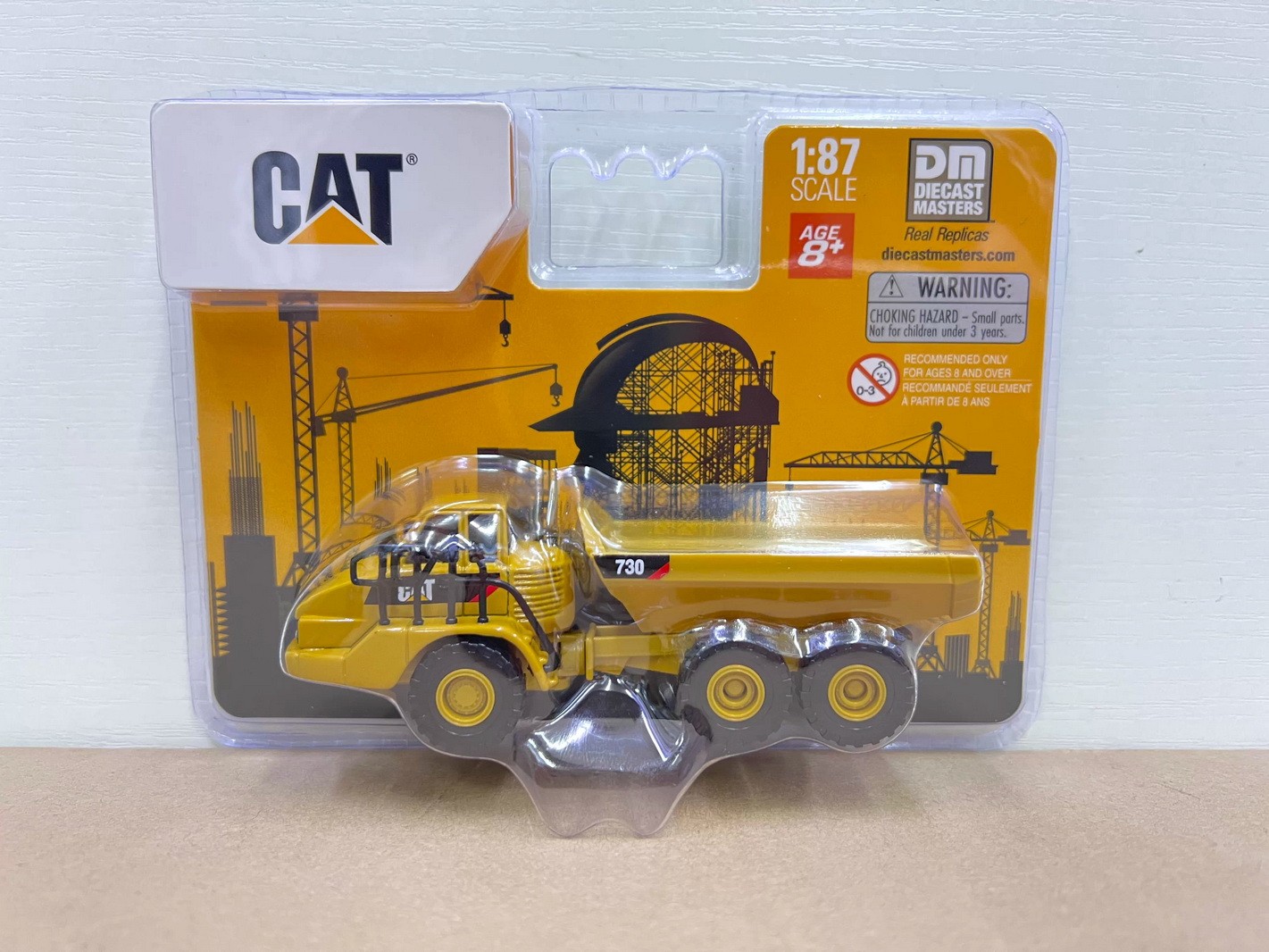 DM HO 1/87 Scale Cat 730 Articulated Truck Diecast Model Toy Gift 84552CS