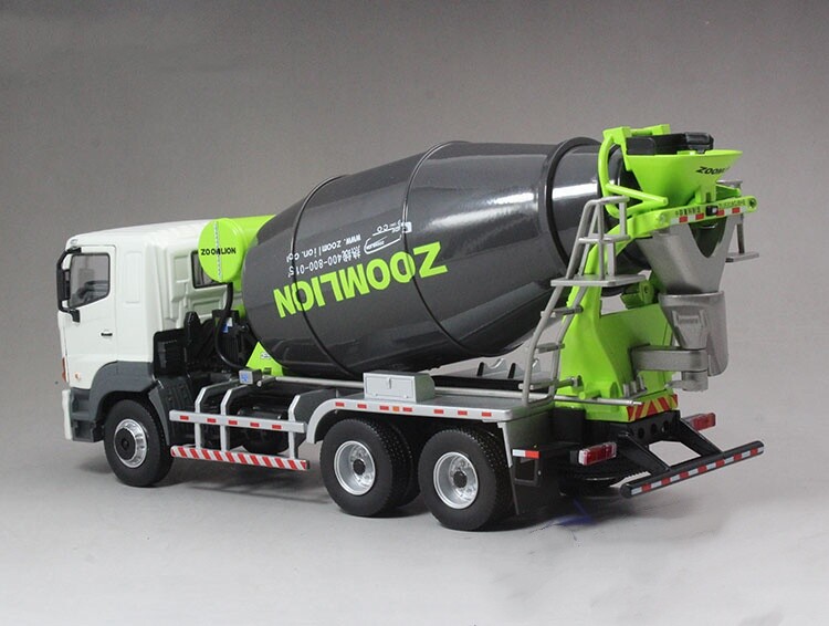 1:38 24CM ZOOMLION HINO700 10m³ Mixer Vehicle Diecast Truck Model Collection
