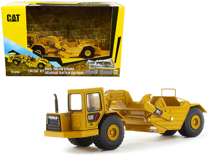 CAT Caterpillar 611 Wheel Tractor Scraper “Play & Collect!” Series 1/64 Diecast