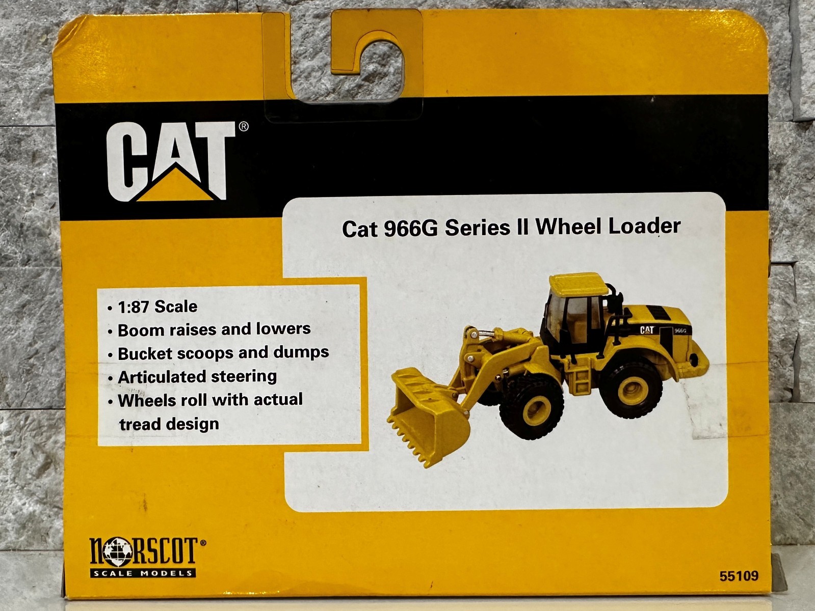 CAT 966G Series II Wheel Loader – 1:87 Norscot Scale Models #55109 DIE CAST NOS