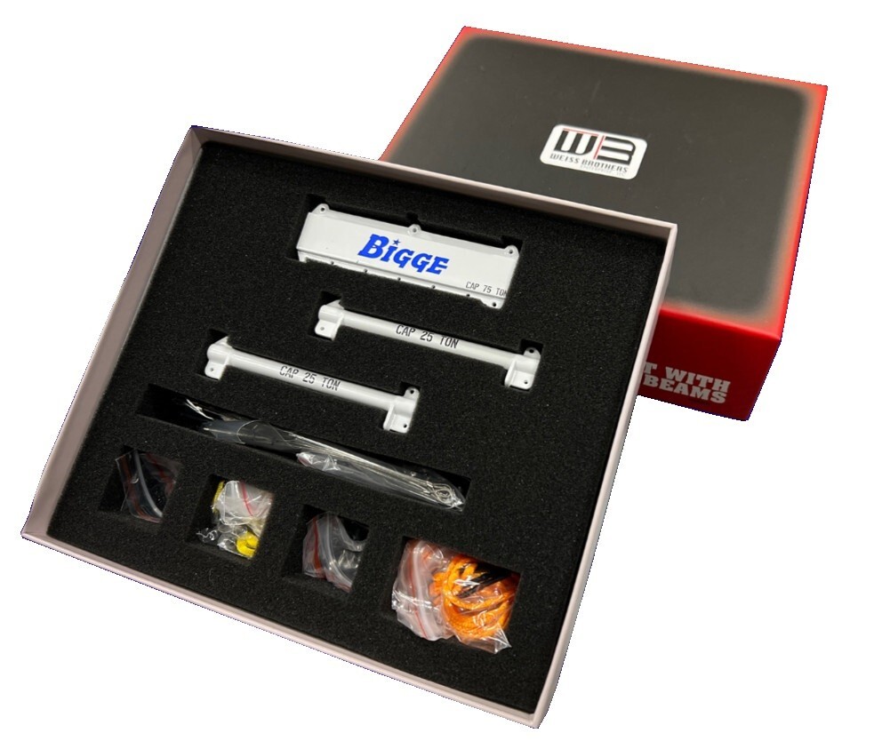 49 pc Crane Lifting Kit with Spreader Beams – Bigge Weiss 1:50 Scale #WBR004 New