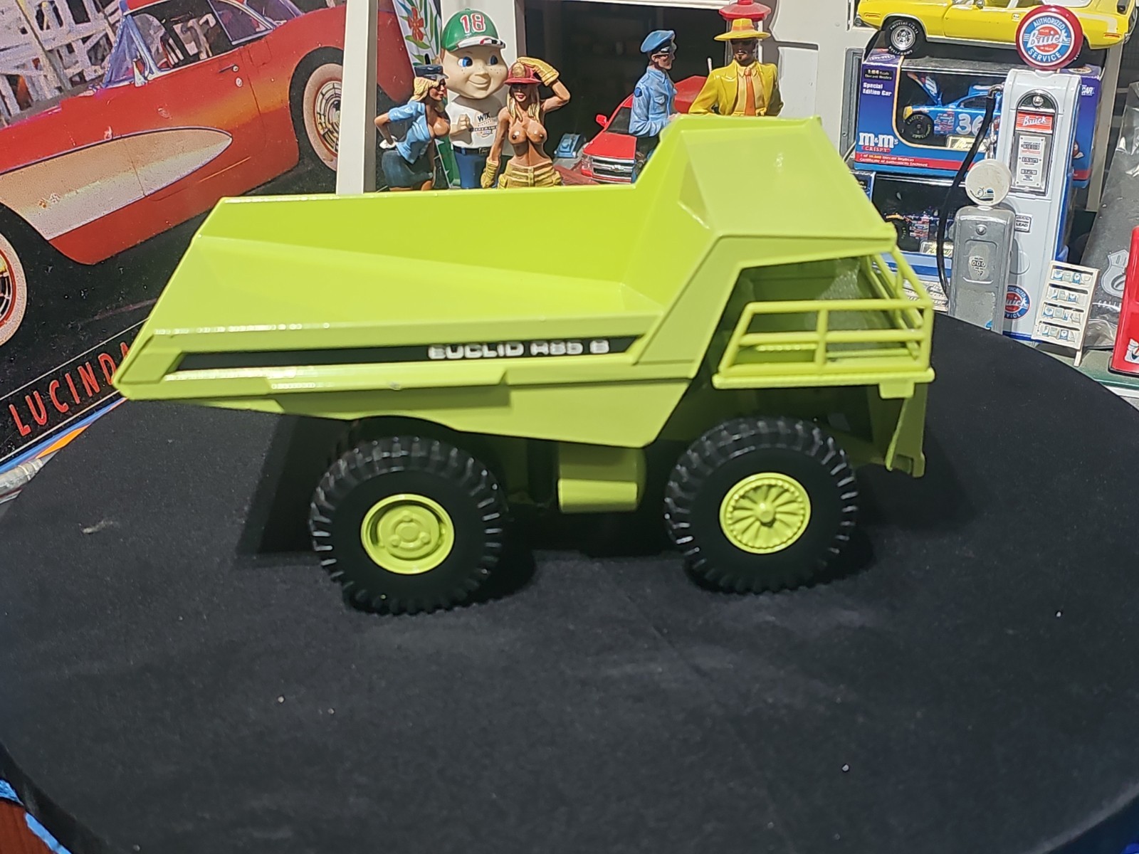 VINTAGE Joal Compact 1:50 Die Cast Euclid R85 B Dump Truck Green VERY NICE