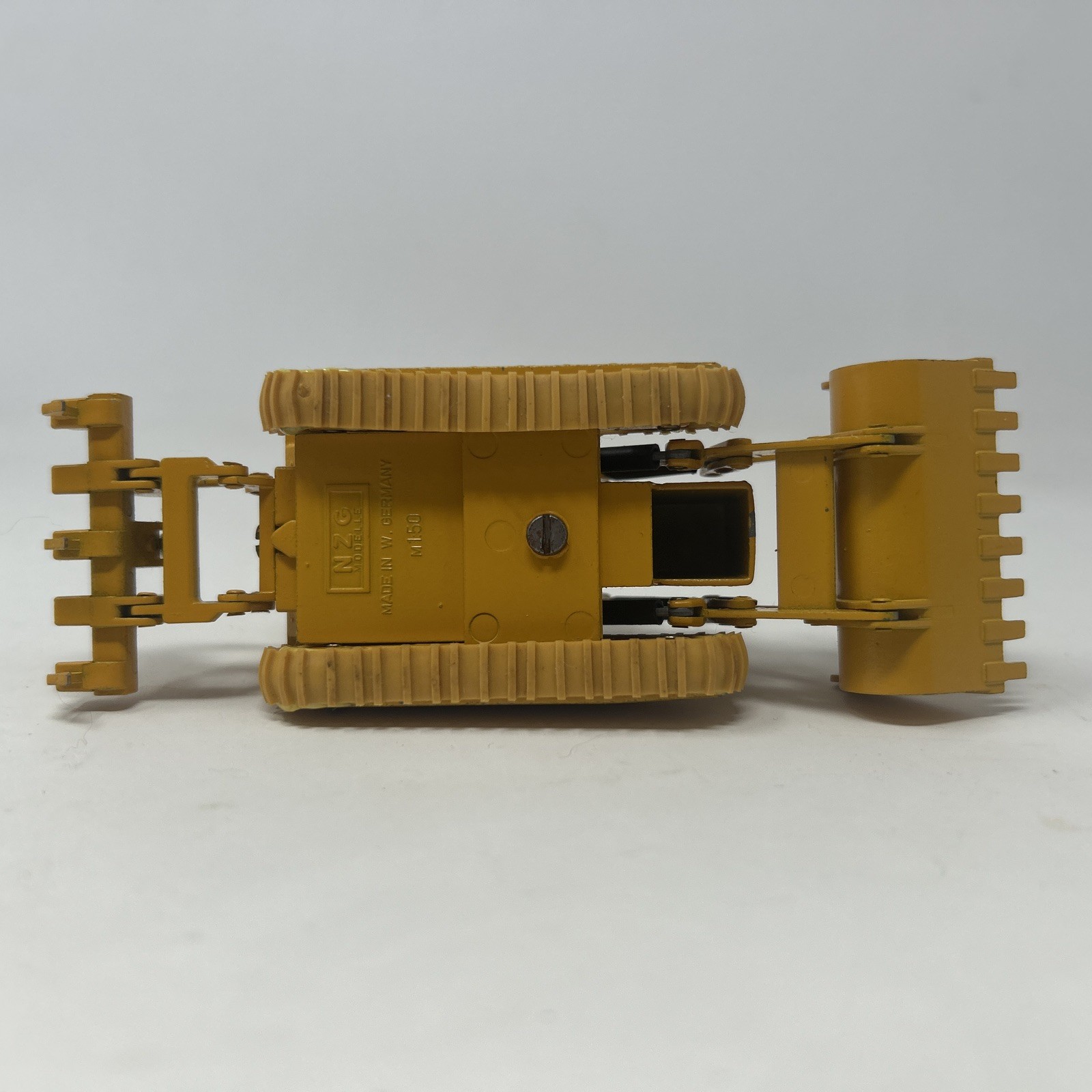 Vintage NZG Caterpillar 955 Dozer 1:50 Scale Diecast West Germany With Rake
