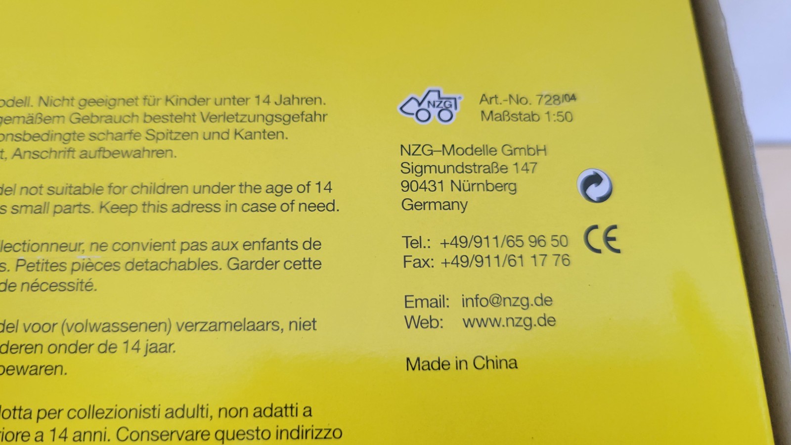 1/50 NZG 728/04 Liebherr HS 855 HD Dragline Crane (Weldex)